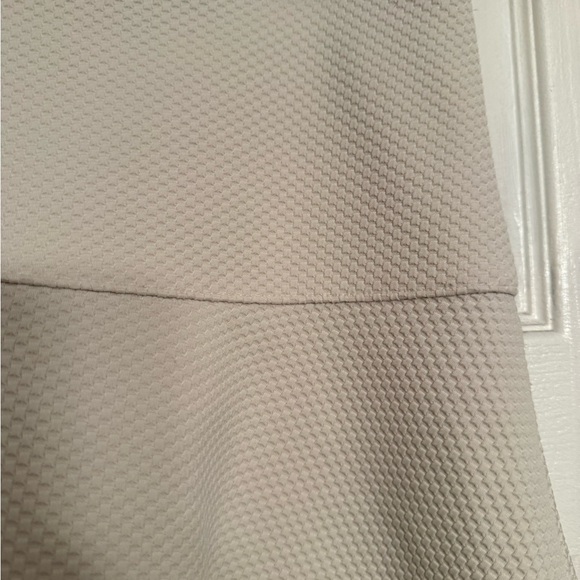 New Banana Republic Cream size 6 waffle Skirt fit flare Anthropologie $89 - Picture 3 of 5